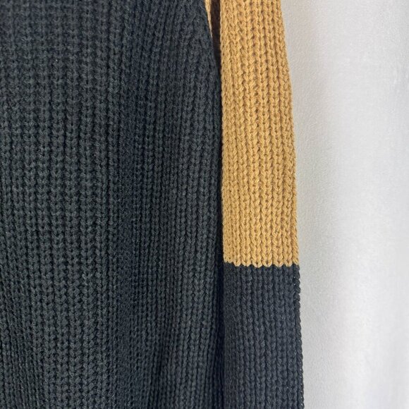 Fortune+Ivy Women Knit Long Sleeve Colorblock Open Front Cardigan Sweater Size M - Picture 7 of 9